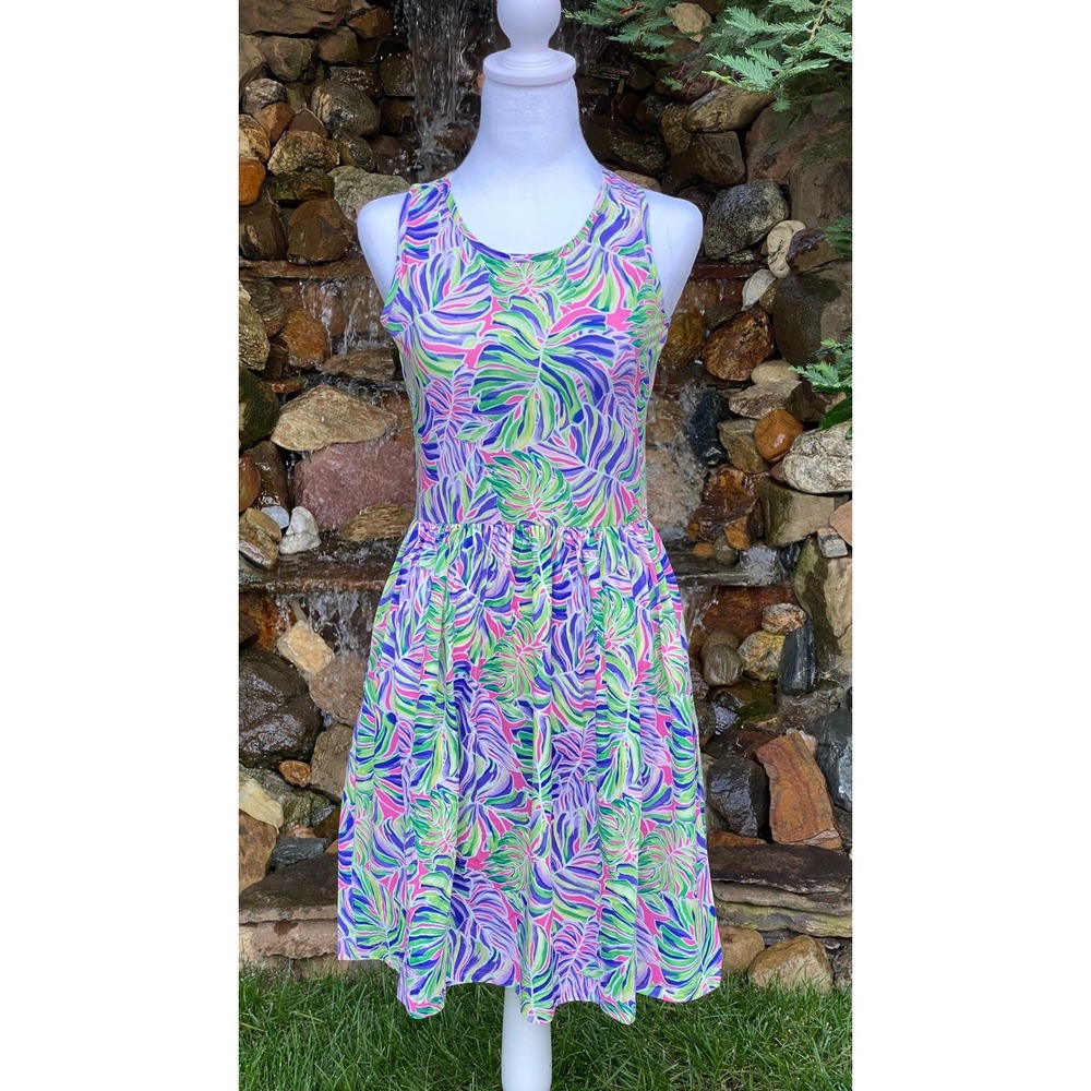 Banana Boat Sundress Womens Size Medium Pink Purple Green UPF 50+ BB872 NEW